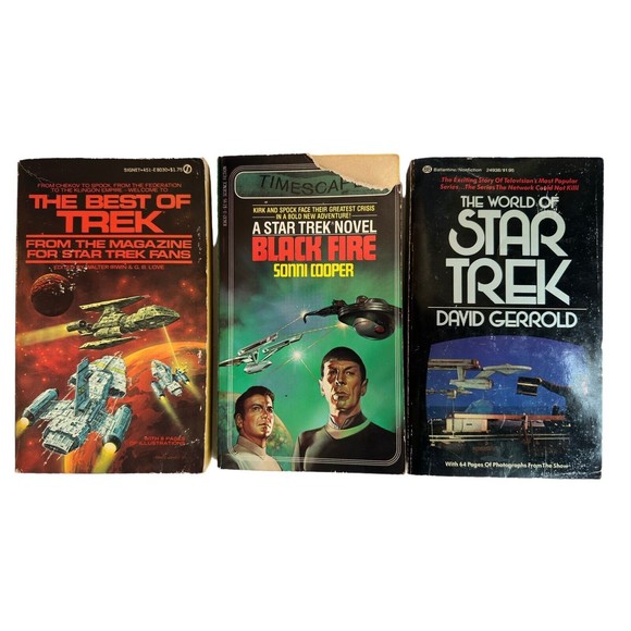 Vintage Science Fiction Sci-fi  Book Lot of 6 Star Trek and more - Picture 12 of 13